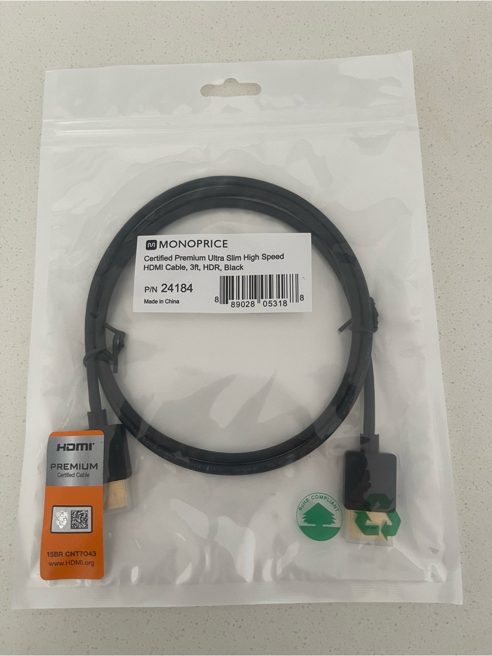 Free if bundle from 25$ Ultra Slim High-Speed HDMI Cable (3 ft)